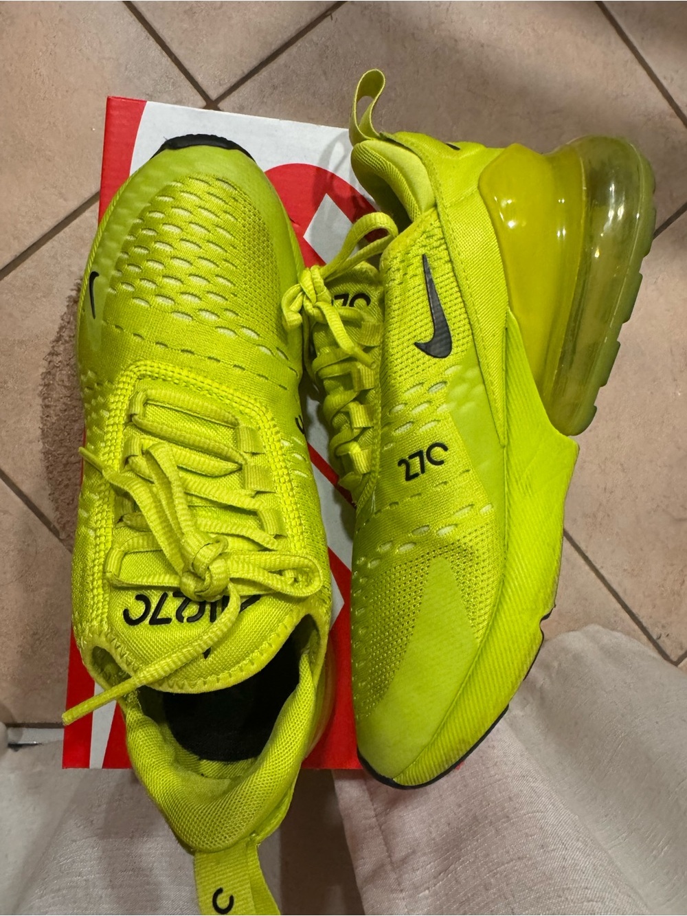 Nike Air Max 270 Neon Women's Athletic Shoes